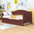 Twin Size Wood Daybed with Twin Trundle-1181452370