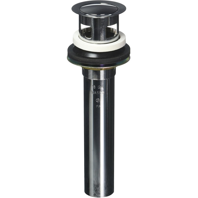 Push Pop-Up Bathroom Sink Drain with Overflow