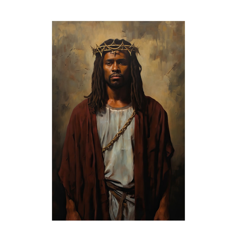 Art mural sur toile tendue - "Jesus" par Imagine It Images pour le salon, la chambre à coucher ou le bureau - 30 x 47