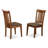 5 Piece Kitchen Table Set for 4 Includes an Oval Dining Room Table with Butterfly Leaf and 4 Linen Fabric Upholstered Chairs, Saddle Brown-49667876-124542745