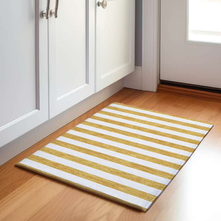 Premium Machine Washable Cerrito AMF528 Gold Rug