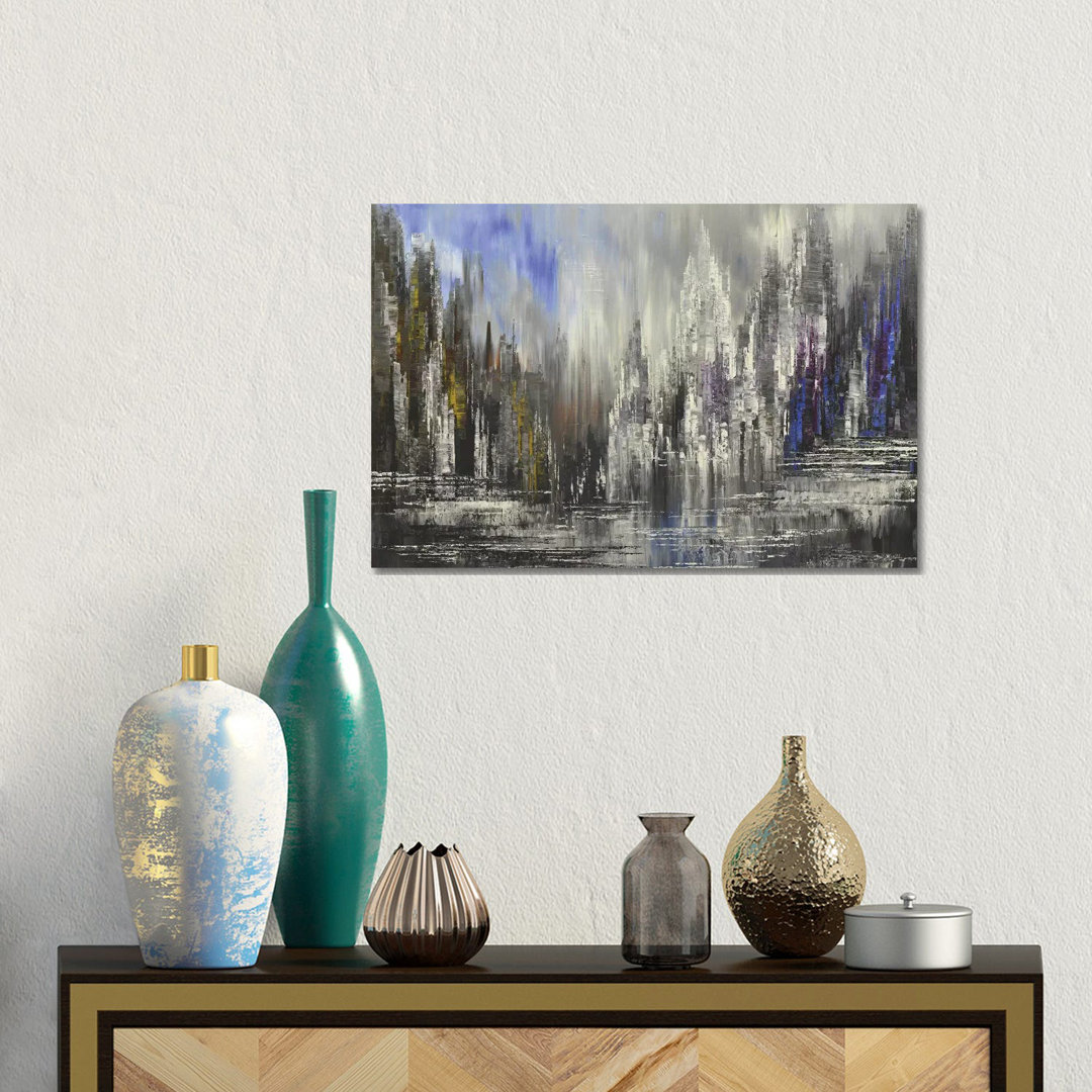 Beyond The City von Tatiana Iliina - Giclée auf Leinwand ohne Rahmen