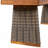 Jenny Patio 3-Piece Acacia Wood Dining Set With PE Wicker Legs-1039884065