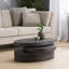 TABLE BASSE MODERNE ROTATIF - Noir mat