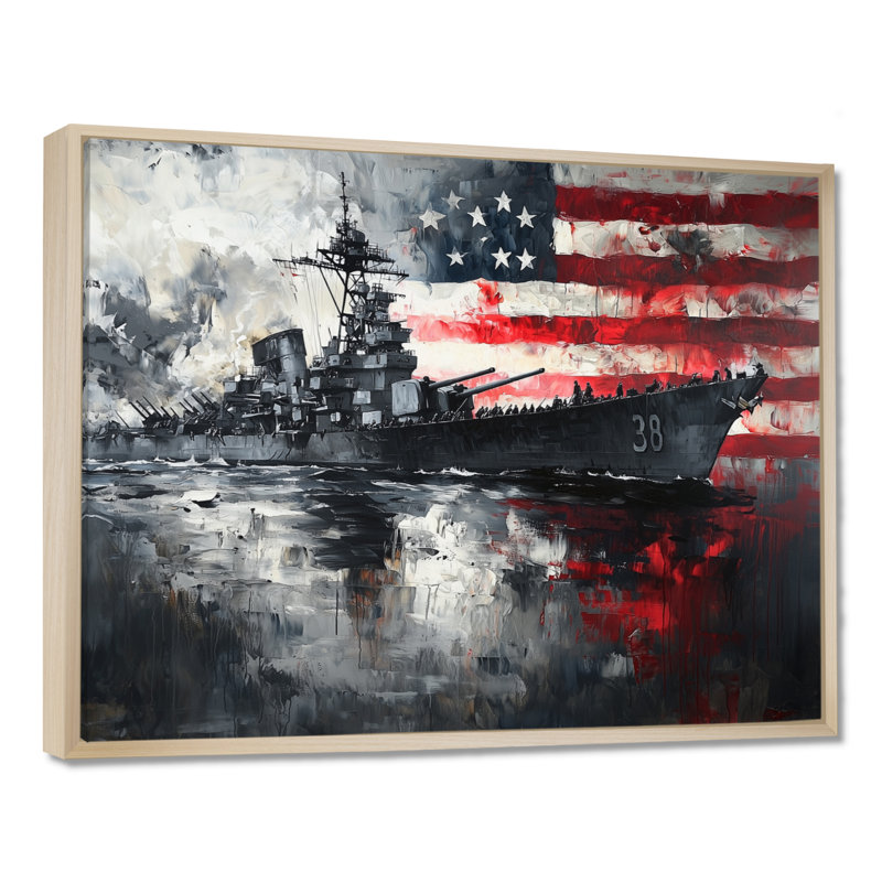 Kynzlei Pearl Harbor et Patriot Memories I - art mural États-Unis, H 34 po x l 44 po, Impression encadrée flottante