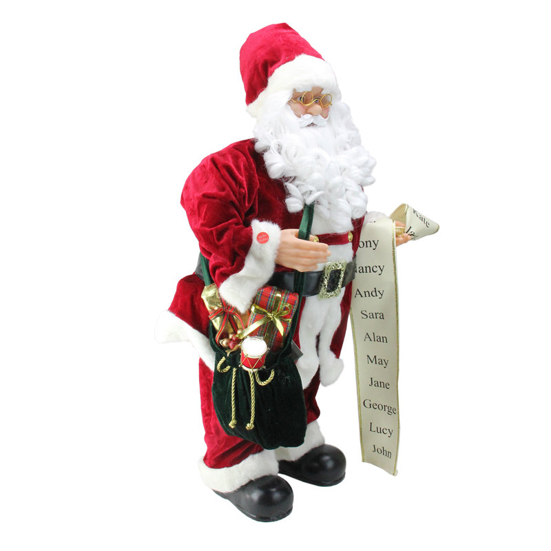 Figurine musicale de père Noël 32 po