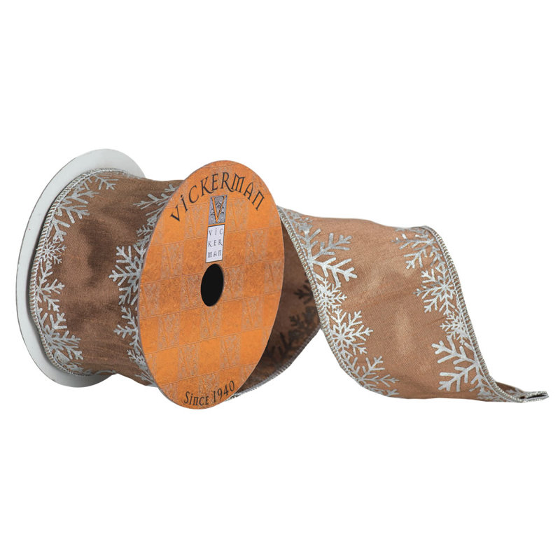 Ruban flocon de neige sur bordure
