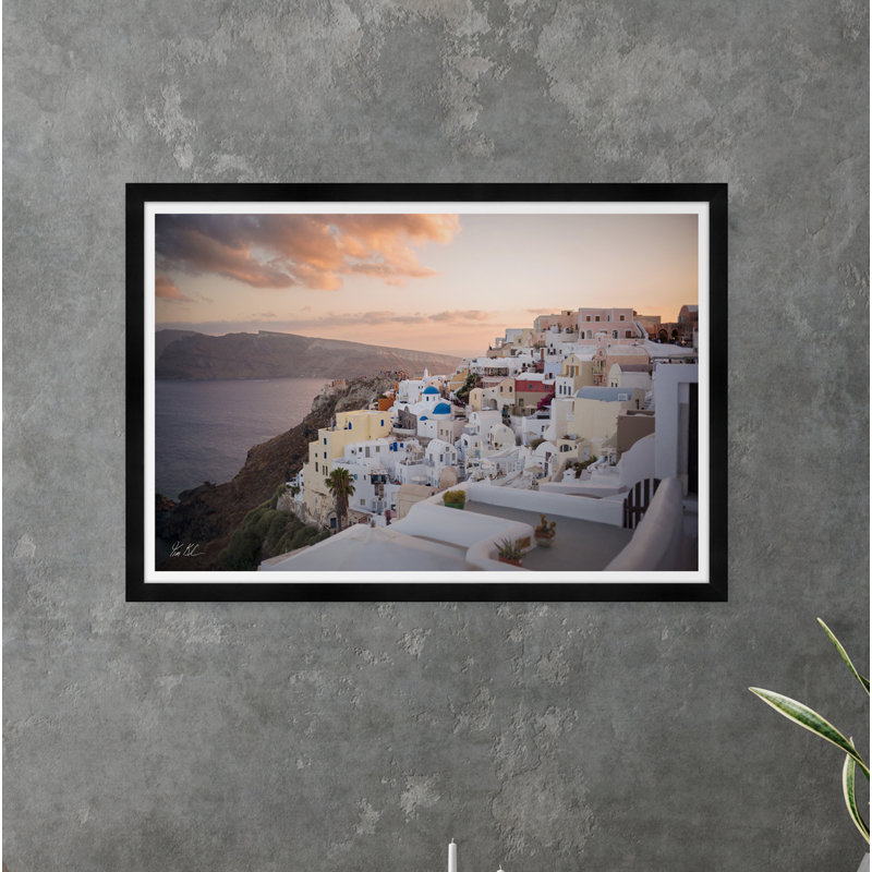 Oia Sunset Coastline Viii by Tim Klein