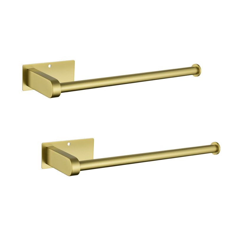 Stainless Steel Wall / Under Cabinet Mounted Paper Towel Holder, Brushed Gold