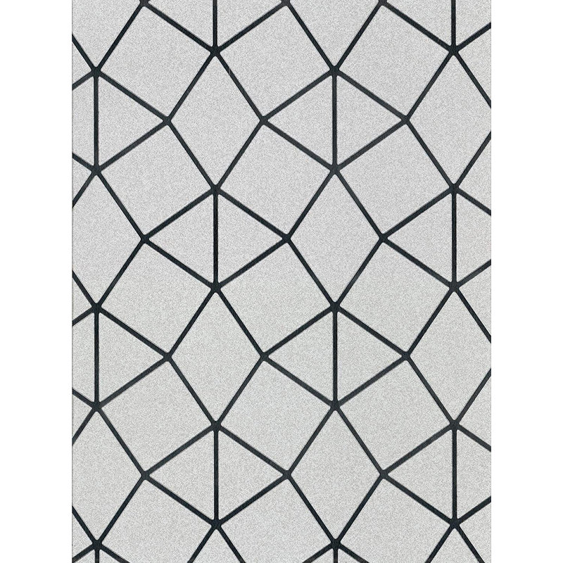 Seay 10.05m x 53cm Textured Metallic Finish Wallpaper Roll, Grey/Silver