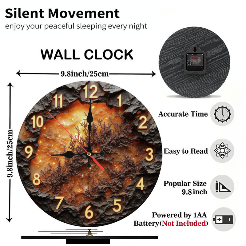 Horloge, chiffres, branches de Rocky Fiery