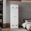 Armoire blanche à 1 porte et 1 tiroir
