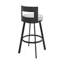 Tabouret tournant 30 "en métal avec similicuir-414120795