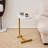 2-Piece White C-Shaped Side Table, Couch & Bed End Table for Small Spaces-242094828