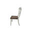 Claudell Extendable Solid Wood Dining Set in Distressed White & Brown With Gear Driven With 18" Takeout Leaf (seats 4)-526120876-526120878-526120873