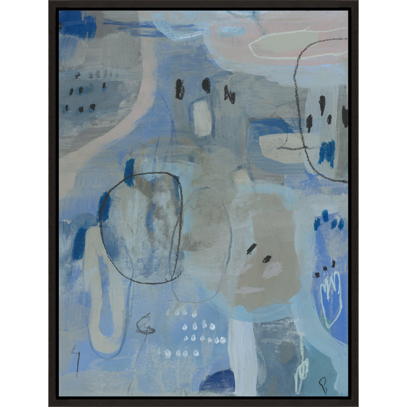 «Blues II» par Victor Ryan - Peinture sur toile encadrée