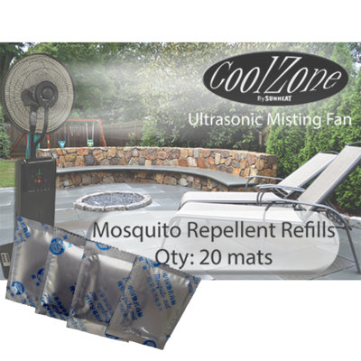 Ensemble de 20 tapis anti-moustiques Coolzone