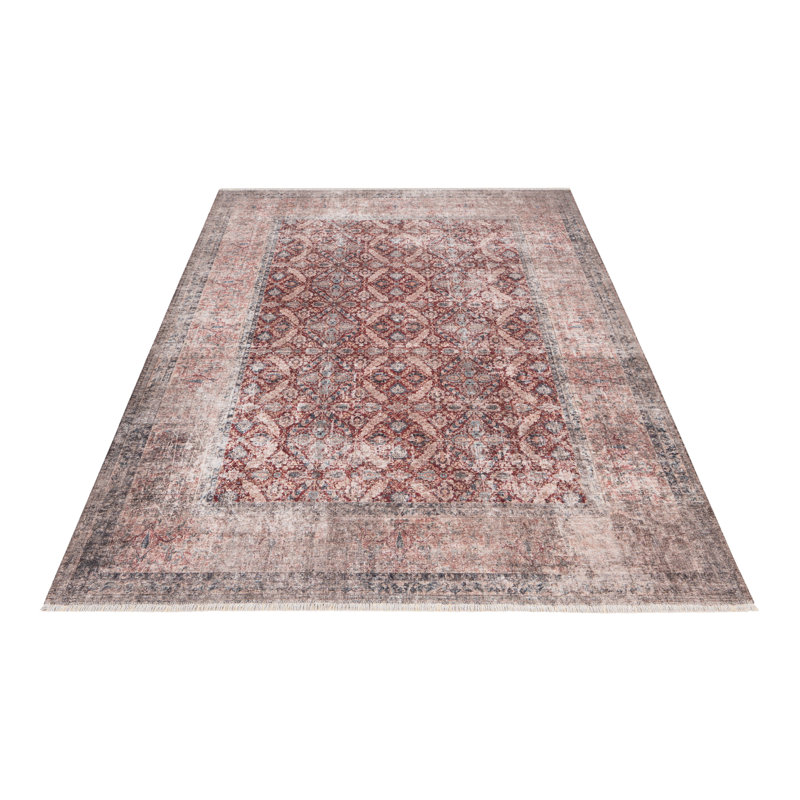 Maurea Uni Area Rug, Rectangle 120 x 170cm, Red