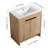 Freestanding Bathroom Cabinet With Sink. 30" Width. Ceramic. 2 Soft-Close Doors. Plywood. Modern Vanity For Bathroom. White Ceramic Sink Included. Made Of Imitative Oak Finish-1043448707-1043448735