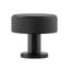 Kent Knurled 1-3/8" Matte Black Round Knob-53903335-110453976