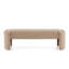 Banc long et élégant avec repose-pieds