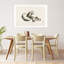 Affiche murale vintage champignon shiitake rétro sur le thème de la plage-600389630