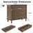 Large 4-Drawer Dresser With Solid Wood Foot-621227572