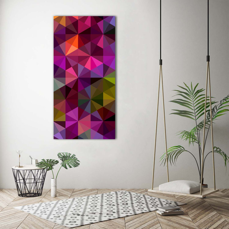 Waves Abstraction - Wrapped Canvas Print, 140cm H x 70cm W