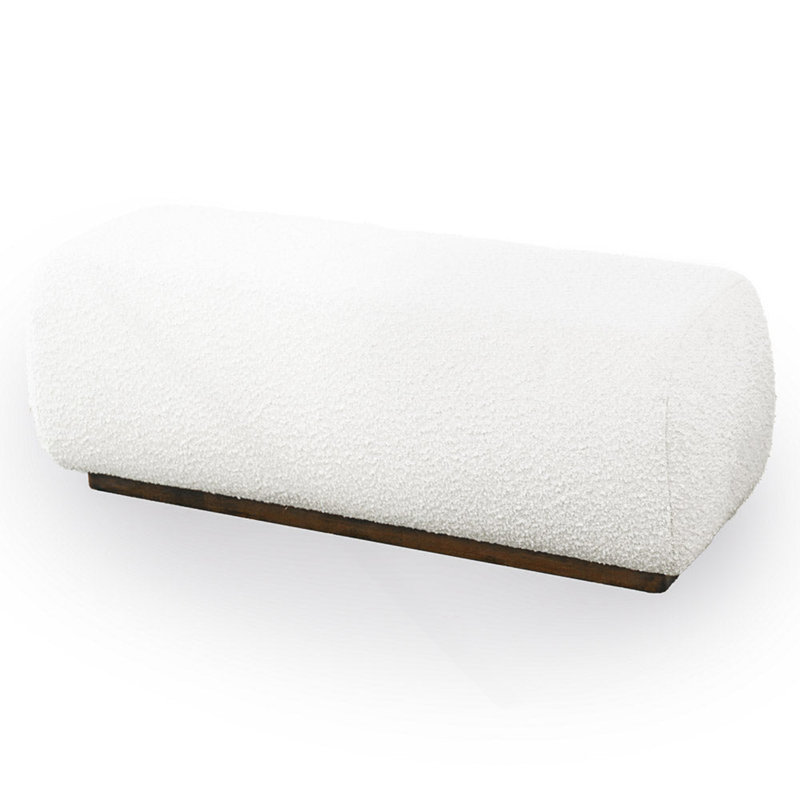 Kelvin Ivory Boucle Bench