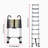 9 .5ft (about 2.9m)Telescopic ladder multi-purpose ladder
