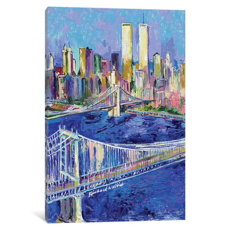 " New York I " by Richard Wallich, 18" H x 12" W x 1.5" D