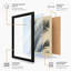 Intersecting Palm Fronds Botanical - Framed Print-783441617-783441618