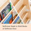Wood  Kids Bookshelf, 4-tier Front Facing Book Display Shelf 