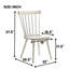 Ensemble de chaises de salle à manger rustiques 2 pièces, structure en bois massif, conception moderne de style campagnard, assemblage facile pour des sièges durables et élégants-293591258