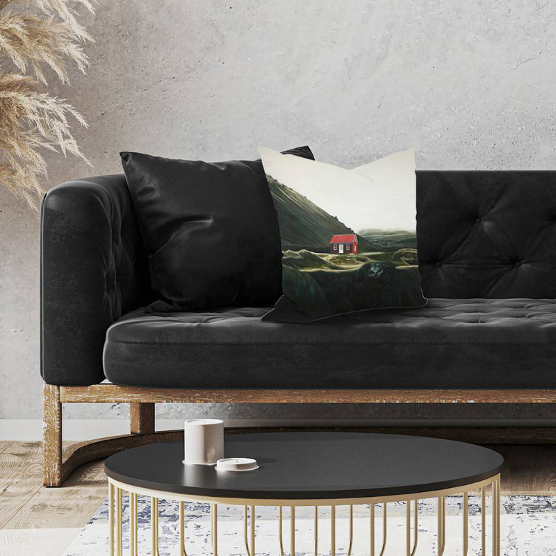 Isolated shack - 18"x18" Throw pillow cover - Poly twill - Print on demand