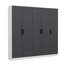 Meuble de couloir moderne de couleur anthracite 88,6 x 82,7 x 13,8 pouces | 100% panneau de particules enduit de mélamine, épaisseur: 0,7 pouce | Conception élégante pour l'organisation du vestibule, solution de rangement durable et élégante-102346897
