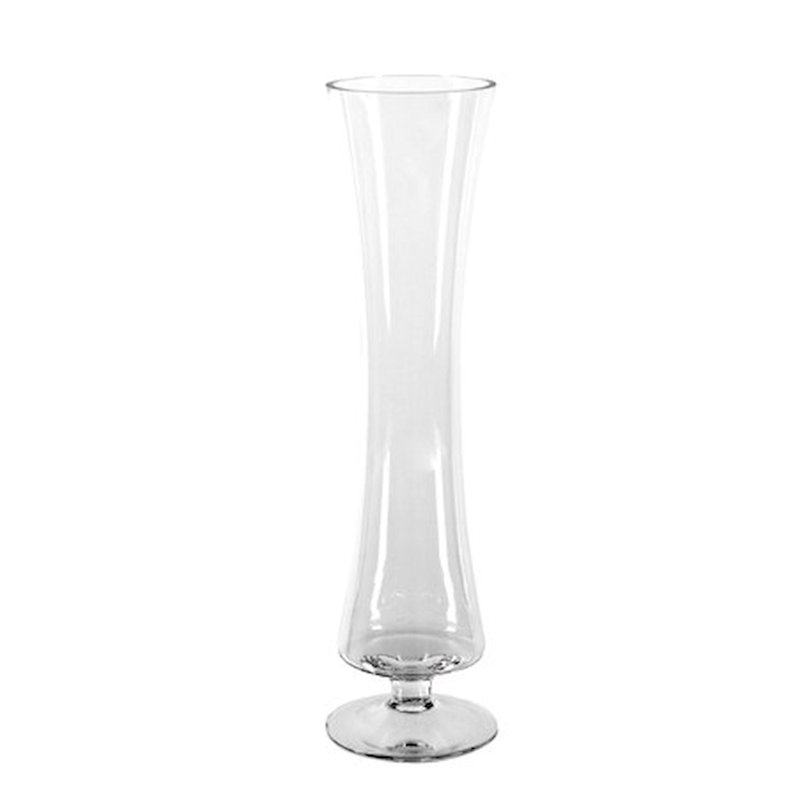 Glass Table Vase, 20"H x 4.8"W x 4.8"D