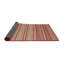 Tapis de zone rouge/brun contemporain-1491225186