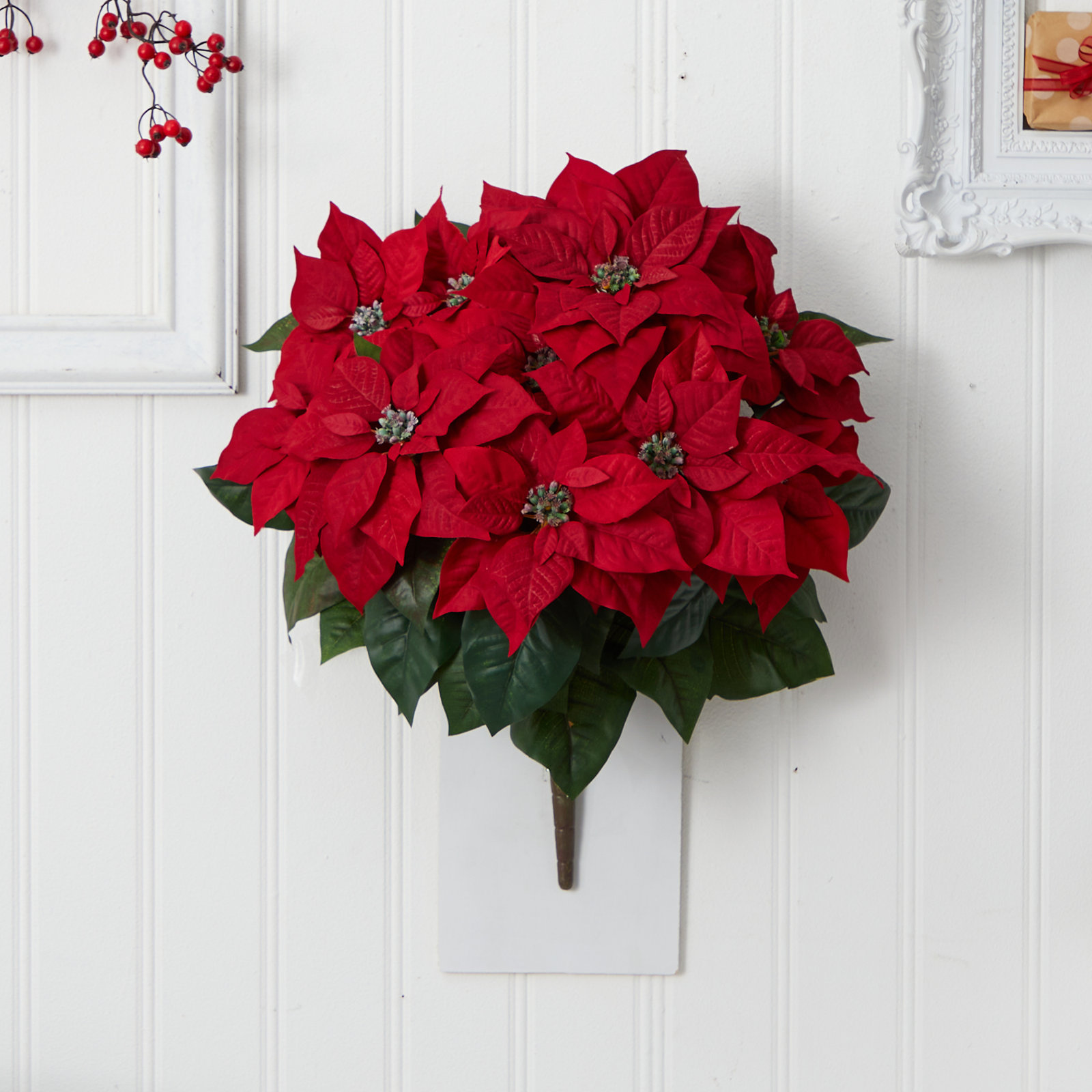 Poinsettia Floral Arrangement, Red