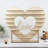 26" Heart Shaped 8-Layer Double Sided Wooden Dessert Display Stand