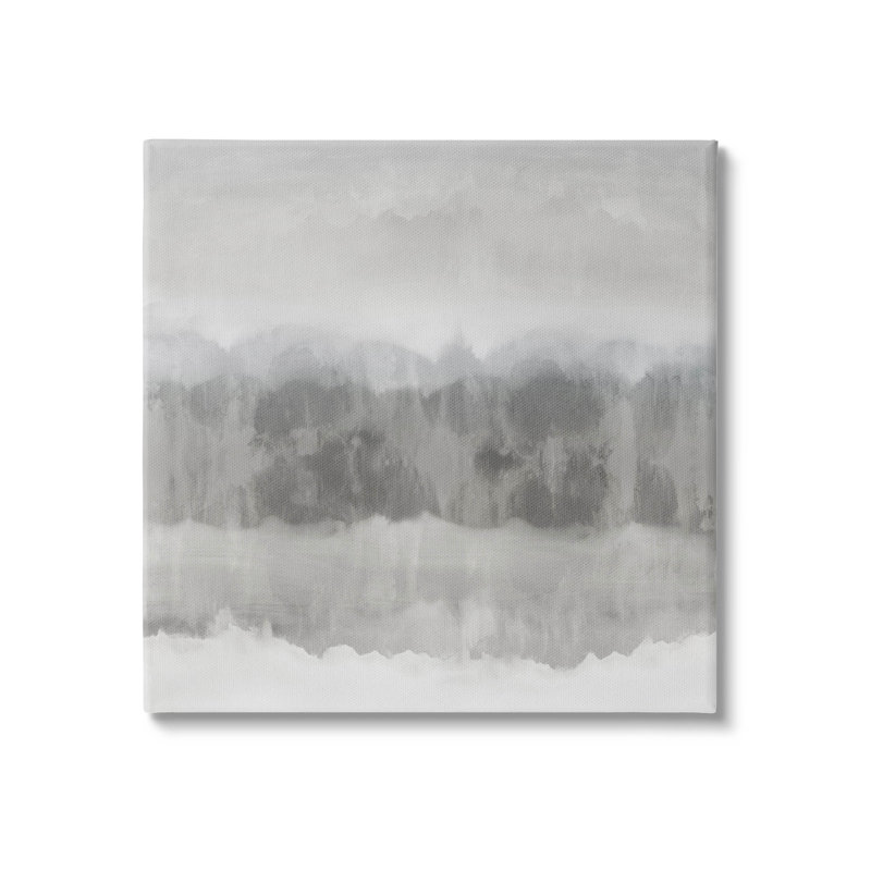 «Grey Abstract Nature brouillard» par Rachel Springer, H 17 po x l 17 po x P 1,5 po