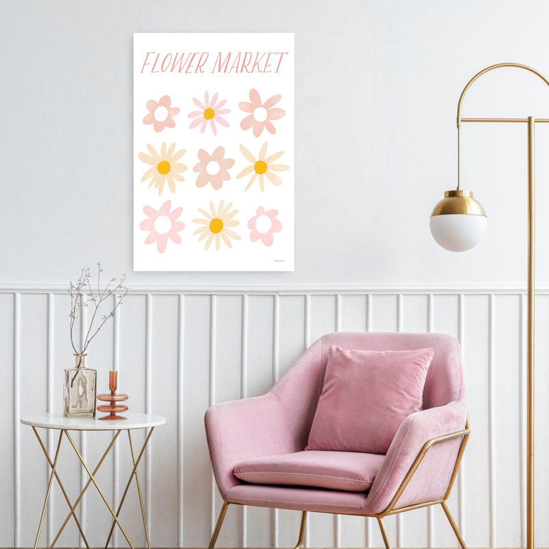 Affiche du marché aux fleurs, 24" H x 16" W