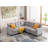 82" Wide Symmetrical Modular Corner Sectional Sofa-1380186788