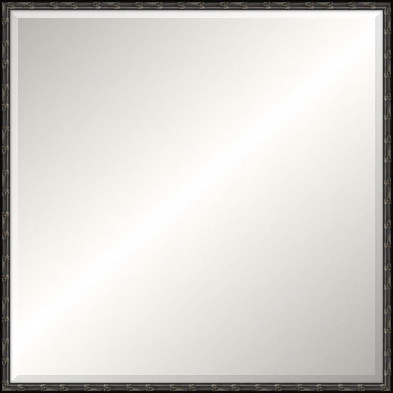 Adelaide Mirror, Square 37.75" x 37.75", Black, Beveled