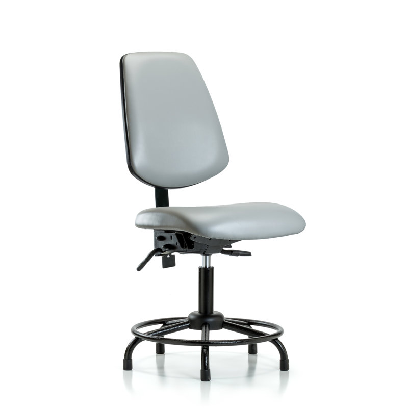 Eloise Drafting Chair, Dove, Glides, Included