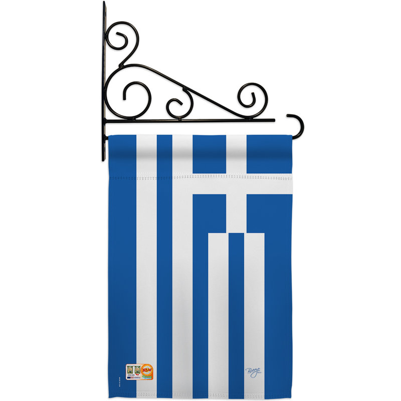 Double Sided 18.5'' H x 13'' W Polyester Flag Set