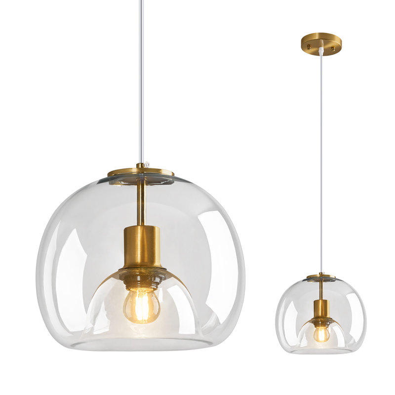 Figen 1 - Light Single Pendant, Clear, Gold