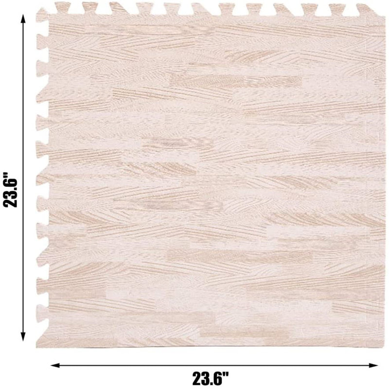 23.62'' L x 23.62'' W x 0.39'' Foam Mat