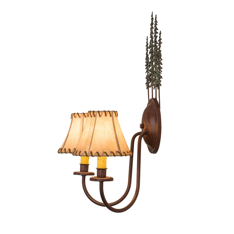 Rustic Lodge 2 - Light Candle Wall Light