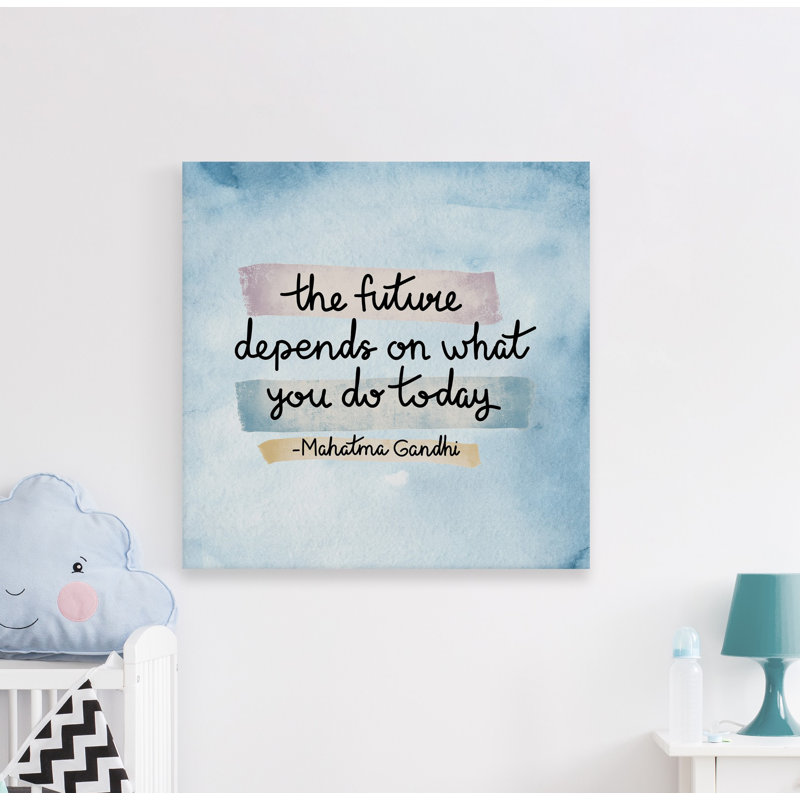 «The Futur Depends On You II», reproduction sur toile tendue, H 18 po x l 18 po x 1,5 po